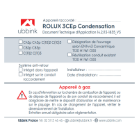 Plaque signalétique de raccordement 3CE