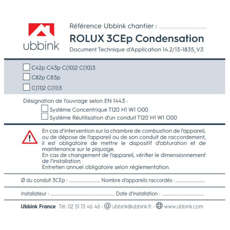 Plaque Signalétique Colonne 3CEp (x1)